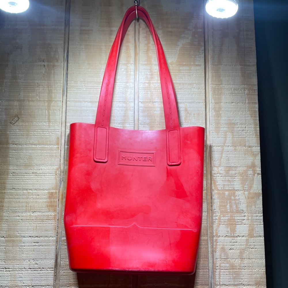 Hunter X Target Red Waterproof Rubber Tote Bag